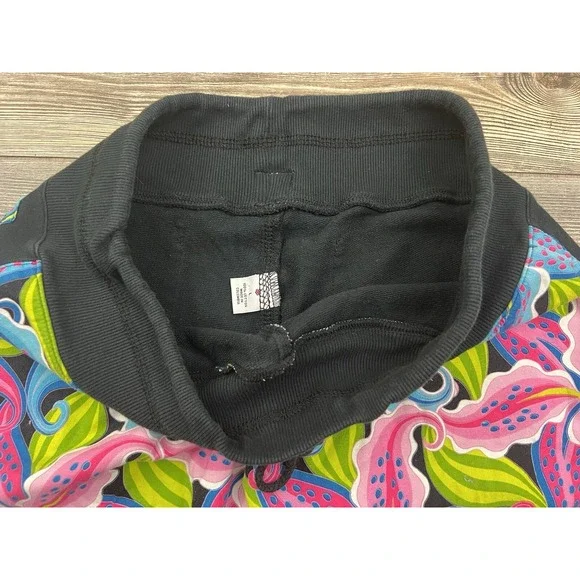 Nilla Shields Pants Floral Print Cotton Psychedelic Hippie Boho 70's Vibe ~LARGE - Picture 4 of 12